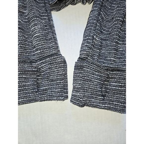 Lululemon Women Run Briskly 1/2 Zip Activewear Top Coco Pique Black White Size 6 - Picture 7 of 12